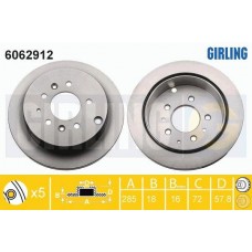 6062912 GIRLING Гальмівний диск