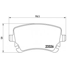 FK20156 KAISHIN Комплект гальмівних колодок дисковий гальм