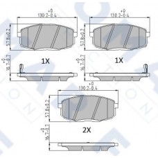 FO 861081 FOMAR Friction Комплект гальмівних колодок дисковий гальм