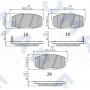 FO 861081 FOMAR Friction Комплект гальмівних колодок дисковий гальм