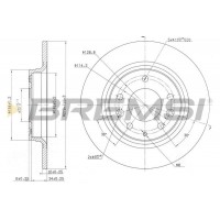 CD7500S BREMSI Гальмівний диск