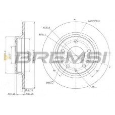 CD7500S BREMSI Гальмівний диск