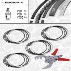 R1000100VR1 ET ENGINETEAM Комплект поршневих кілець