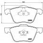 P 86 022 BREMBO Комплект гальмівних колодок дисковий гальм