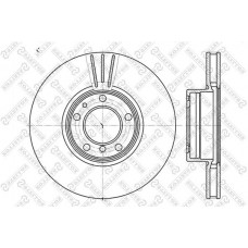 6020-1544V-SX STELLOX Гальмівний диск