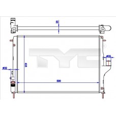 728-0056-R TYC Радіатор охолодження двигуна