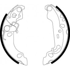 8DB 355 002-621 HELLA PAGID Комплект гальмівних колодок