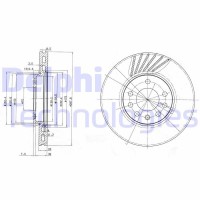 BG3142C DELPHI Гальмівний диск