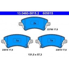 13.0460-5815.2 ATE Комплект гальмівних колодок дисковий гальм