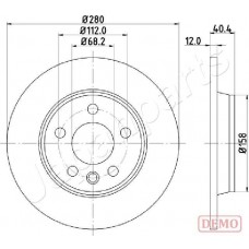 DP-0926C JAPANPARTS Гальмівний диск