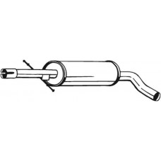 105-497 BOSAL Середній глушник вихлопних газів