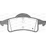 BPA0758.00 OPEN PARTS Комплект гальмівних колодок дисковий гальм