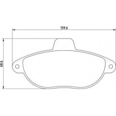 363710209054 MAGNETI MARELLI Комплект гальмівних колодок дисковий гальм