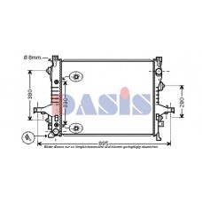 220018N AKS DASIS Радіатор охолодження двигуна