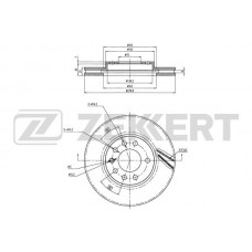 BS-5247 ZEKKERT Гальмівний диск