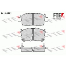 BL1845A2 FTE Комплект гальмівних колодок дисковий гальм