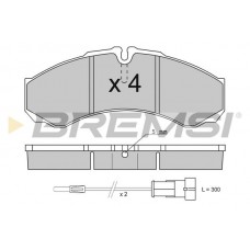 BP2706 BREMSI Комплект гальмівних колодок дисковий гальм