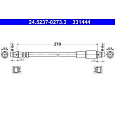 24.5237-0273.3 ATE Гальмівний шланг