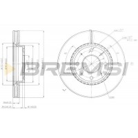 CD7528V BREMSI Гальмівний диск