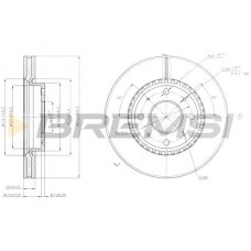 CD7528V BREMSI Гальмівний диск