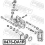 0476-DA1R FEBEST Поршень корпус скоби гальма