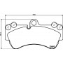 8DB 355 018-701 HELLA Комплект гальмівних колодок дисковий гальм