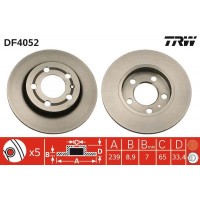 DF4052 TRW Гальмівний диск