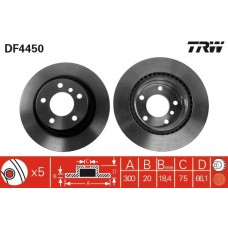 DF4450 TRW Гальмівний диск