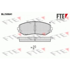 BL2508A1 FTE Комплект гальмівних колодок дисковий гальм