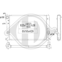 DCM3286 DIEDERICHS Радіатор охолодження двигуна