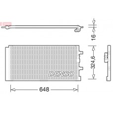 DCN02024 DENSO Конденсатор кондиціонера