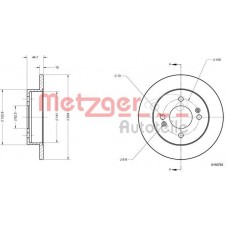 6110793 METZGER Гальмівний диск