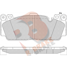 RB2358 R BRAKE Комплект гальмівних колодок дисковий гальм