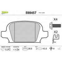 598457 VALEO Комплект гальмівних колодок дисковий гальм