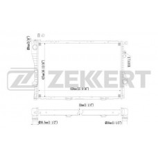 MK-1071 ZEKKERT Радіатор охолодження двигуна