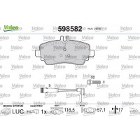 598582 VALEO Комплект гальмівних колодок дисковий гальм