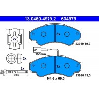 13.0460-4979.2 ATE КомплеК т гальмівних колодок, дискове гальмо