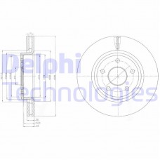 BG9058 DELPHI Гальмівний диск
