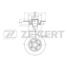 BS-5878BZ ZEKKERT Гальмівний диск