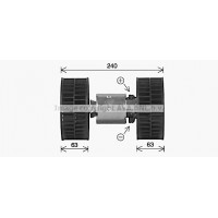 BW8612 AVA QUALITY COOLING Вентилятор салону