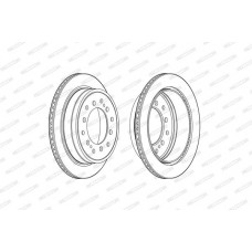 DDF2505C FERODO Гальмівний диск