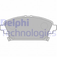 LP1503 DELPHI Комплект гальмівних колодок дисковий гальм