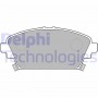 LP1503 DELPHI Комплект гальмівних колодок дисковий гальм