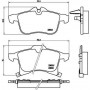 P 59 045X BREMBO Комплект гальмівних колодок дисковий гальм