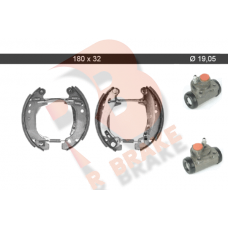 79RBKT0060 R BRAKE Комплект гальмівних колодок