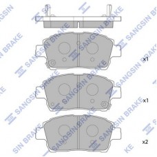 SP1232 Hi-Q КомплеК т гальмівних колодок, дискове гальмо