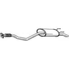 283-667 BOSAL Глушник вихлопних газів кінцевий