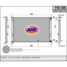 110.126 AHE Радіатор охолодження двигуна