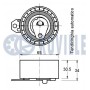 541077 RUVILLE Натяжний ролик ремінь ГРМ