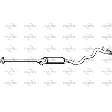 P2819 FENNO Середній глушник вихлопних газів